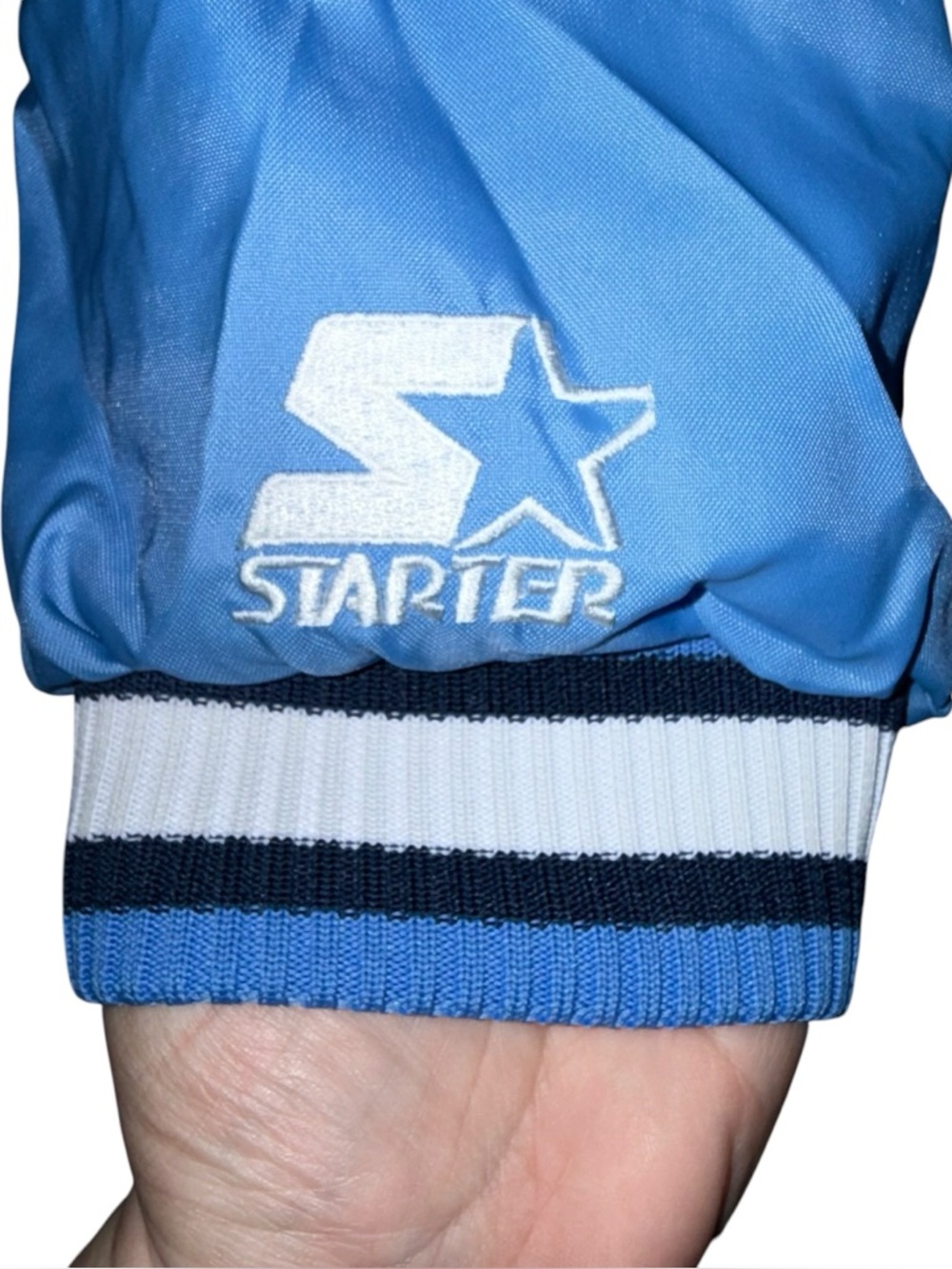 Vintage 90s Starter University Of North Carolina Tar Heels Windbreaker Jacket M - Picture 8 of 16